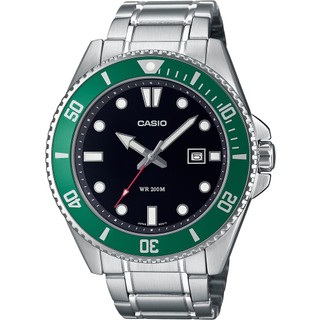CASIO 綠黑水鬼 槍魚 200米潛水錶 運動手錶 MDV-107D-3A 開學季禮物