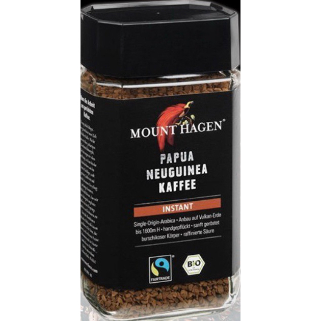 《現貨》MOUNT HAGEN有機公平貿易（黑咖啡）即溶咖啡粉100g罐裝