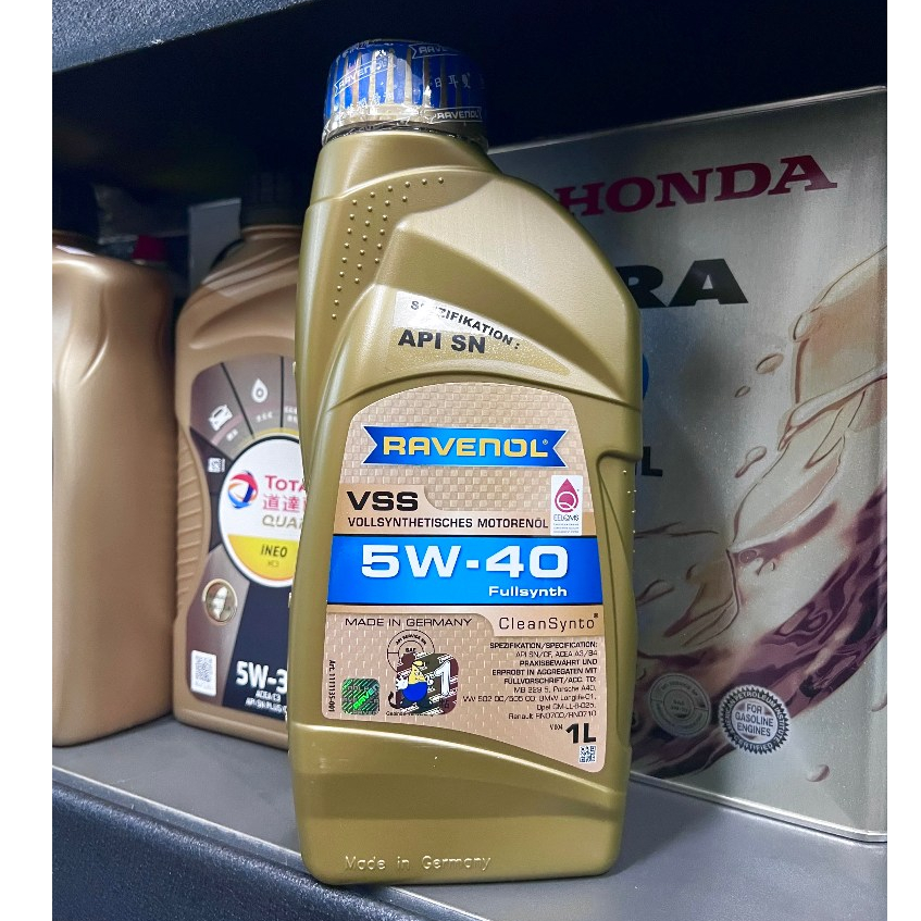 建議售價【油品味】公司貨 RAVENOL VSS 5W40 全合成 SN A3 B4 日耳曼 漢諾威 汽車機油