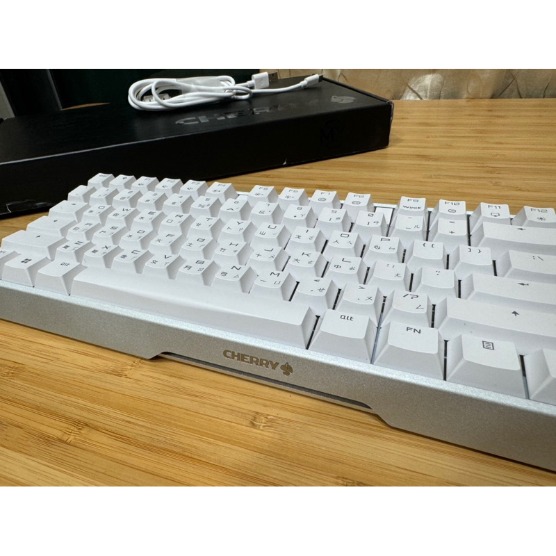 Cherry MX 3.0S RGB TKL 靜音紅軸 機械鍵盤 白