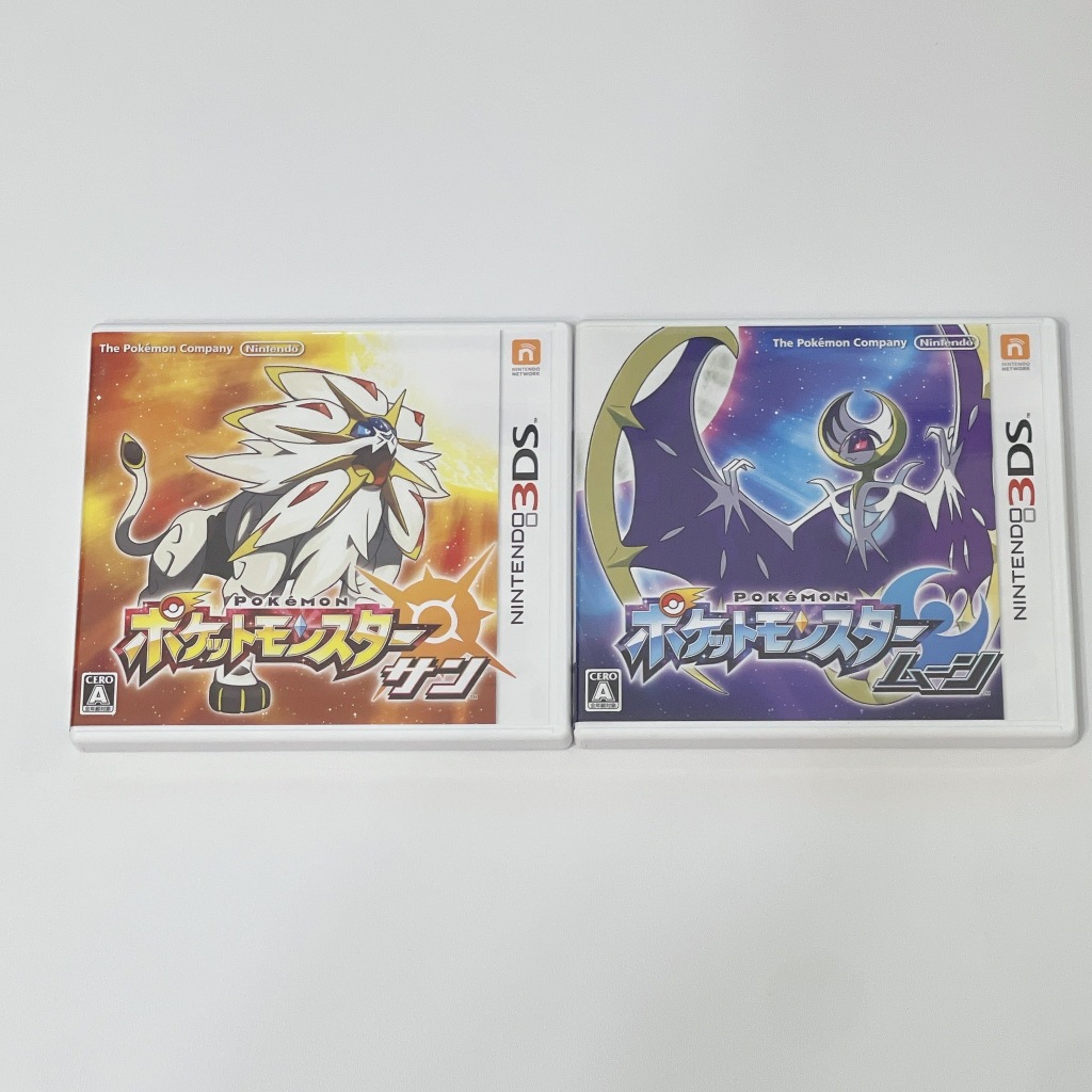 私物出清🎀日版 3DS 精靈寶可夢 神奇寶貝 Pokémon 寶可夢 日月 太陽 日月 遊戲片 二手
