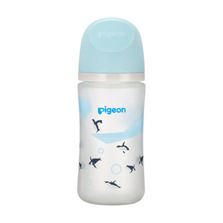 貝親 Pigeon第三代母乳實感矽膠護層玻璃奶瓶240ml/企鵝(P80279G) 752元