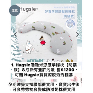 Hugsie嚕嚕米涼感孕婦枕【防螨款】