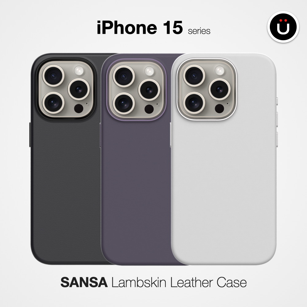 UNIU® iPhone 15 MagSafe 系列｜SENSA 羊皮手感殼