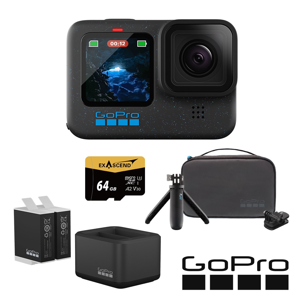 【GoPro】HERO 12 Black 套組 旅遊必備套組 CHDHX-121-RW 正成公司貨