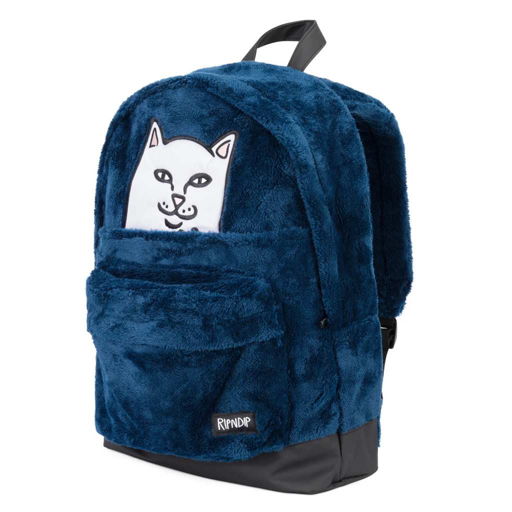 NEVERMIND RIPNDIP 23FA-RND10332 中指貓 後背包 毛絨 毛絨背包 Y2K 包包