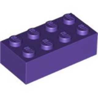 LEGO 樂高 4626935 3001 紫色 MEDIUM LILAC BRICK 2X4 基本磚 顆粒 積木