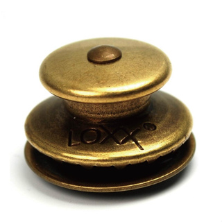 【NEW名人樂器】Loxx 德國製安全背帶釦 LOXX-E-BRASS 復古黃銅