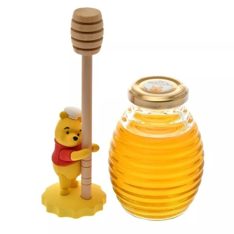 現貨 日本迪士尼 小熊維尼造型蜂蜜罐組 維尼公仔娃娃蜂蜜禮盒
