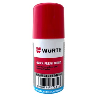 【車百購】 WURTH Quick Fresh Turbo 車內殺菌除臭噴霧 40ml｜空調專用｜快速淨味｜抗菌消臭