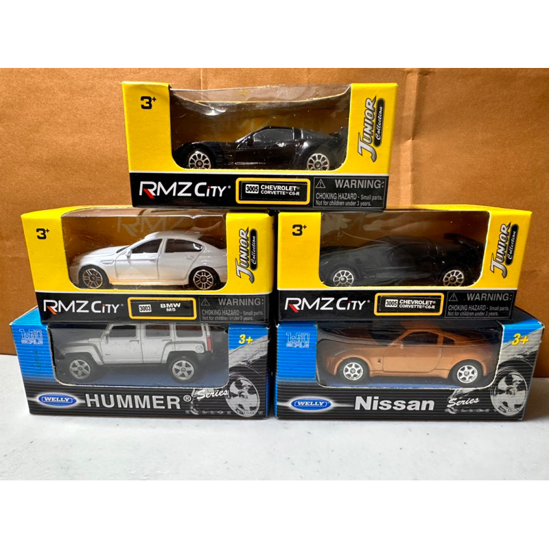 ［現貨］Welly RMZ city Nissan Hummer BMW M5 Chevrolet