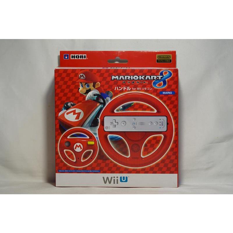 全新 日本 HORI  Wii 賽車方向盤 紅色盒裝