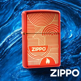 ZIPPO 2023年創辦人紀念款－抽象線條防風打火機 美國設計 官方正版 刻字 客製化 終身保固 48705