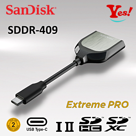 【Yes！公司貨】SanDisk Extreme PRO SD UHS-II 409 Type-C USB3.0 讀卡機