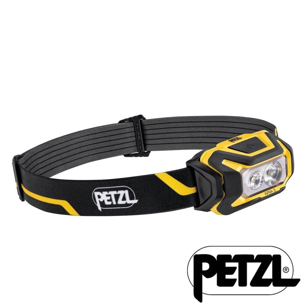 【PETZL】ARIA 2 HEADLAMP 特殊專業頭燈 450流明『黑黃』E070AA