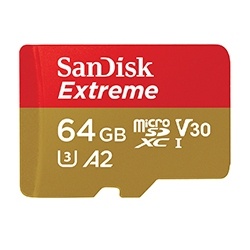 SanDisk Extreme microSDXC 64GB-256GB