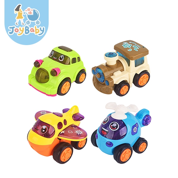 JOYBABY 慣性玩具車 4入組兒童玩具車 寶寶玩具 小火車 小飛機 直升機 小汽車 滑行車 迴力車