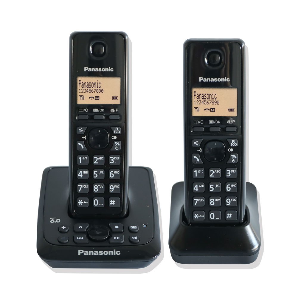 PANASONICS 國際牌(含稅）高頻數位答錄雙手機無線電話-尊爵黑(KX-TG2722)