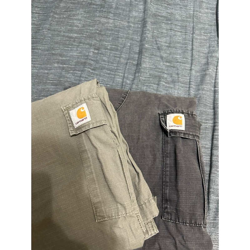 carhartt二褲Carhartt WIP Aviation Pant（黑/綠色）（二手）