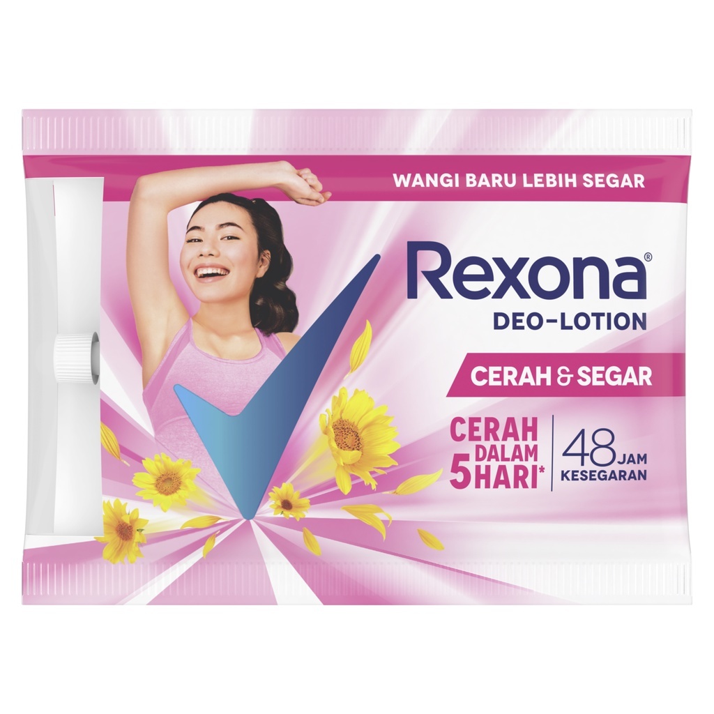 Rexona Saset Deo Lotion Cerah Segar Pink 1 Saset 9 GR