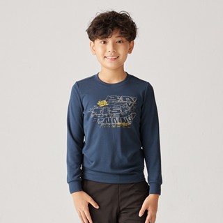 【BATIS 巴帝斯】品牌LOGO塗鴉長T - 男童 - 三色-2023AW
