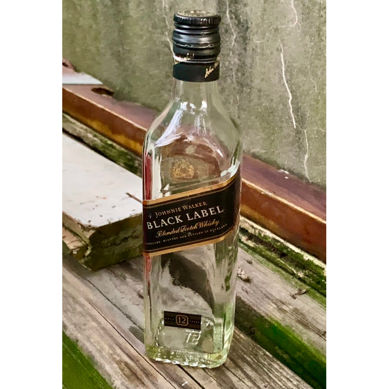 ［酒矸倘賣嘸］透明玻璃品威士忌的空酒瓶 擺飾品 花瓶