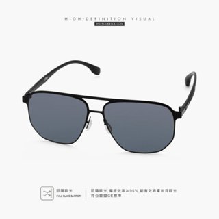 ZEEN偏光太陽眼鏡｜經典寬臉飛行員款墨鏡 男生品牌眼鏡框 J8076【幸子眼鏡】