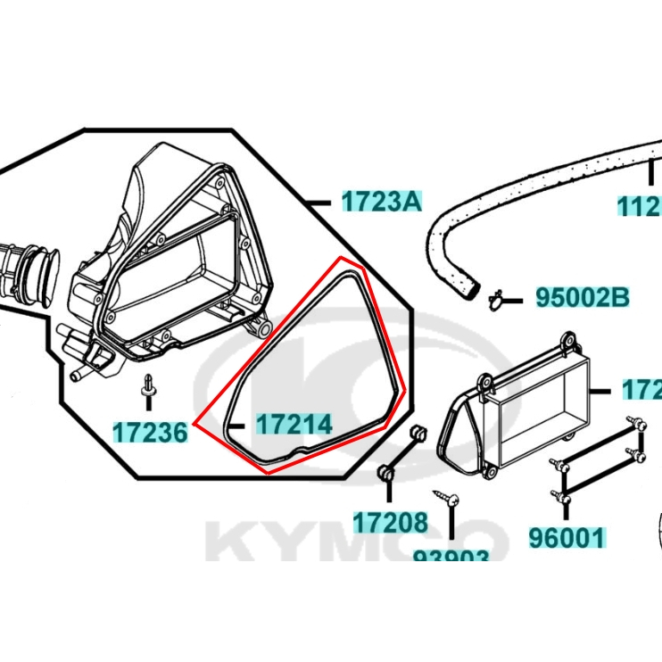 超愛買 油封 空濾箱蓋油封 VJR 110 料號：17214-LEA1-900 KYMCO光陽公司