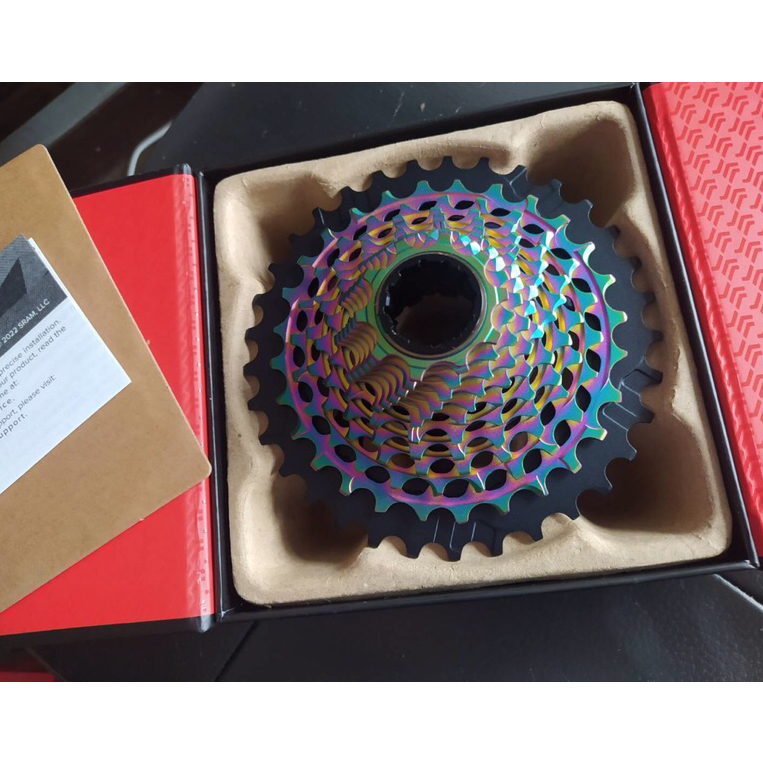 湯姆貓 SRAM RED AXS XG-1290 12S Road CASSETTE  (Rainbow) 12速飛輪