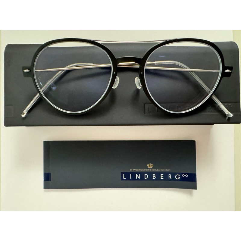 Lindberg 6614 鈦金屬 飛行員無螺絲眼鏡 鏡框 極新品