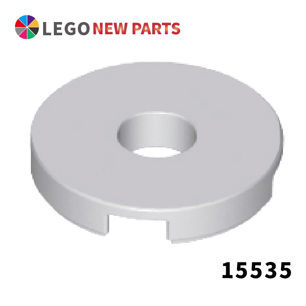 【COOLPON】正版樂高 LEGO 科技 plate 2x2 圓形平滑板 圓孔 15535 6179186 淺灰