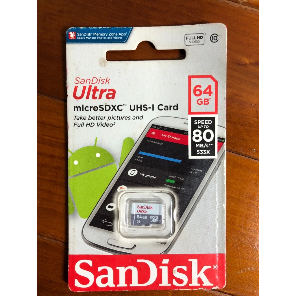 Sandisk Ultra MicroSD SDXC 64GB 80MB TF 記憶卡64GB 可郵局寄掛號免運(賣家付