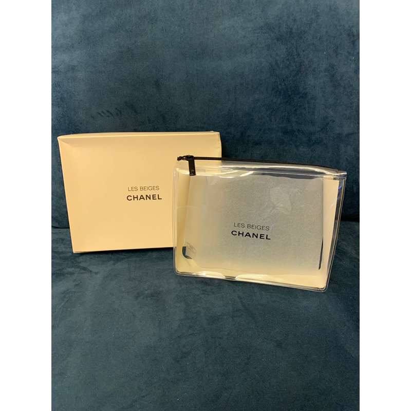 Chanel les beige 透明化裝包 化妝袋 化妝箱