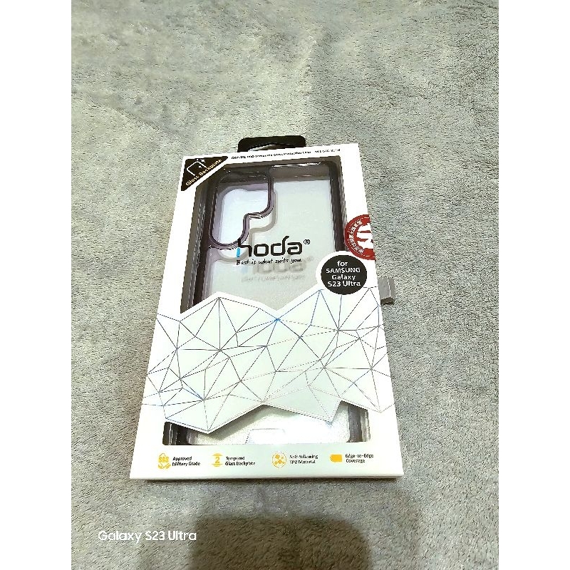 hoda 晶石軍規防摔殼 samsung S23Ultra 深透紫  全新