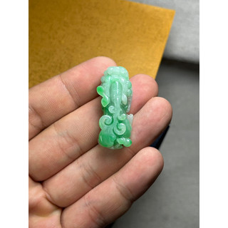 早期收藏老料水潤冰透陽綠翡翠玉雕藝術步步高昇玉葫蘆如意招財貔貅玉墜玉佩吊墜墜子
