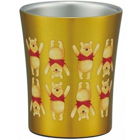 &lt;&lt;日本迪士尼居家小物&gt;&gt; 小熊維尼 winnie pooh 250ml 真空斷熱 不銹鋼杯