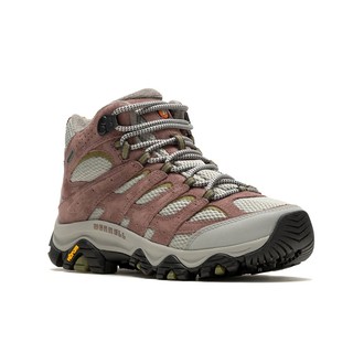 Merrell|美國|Moab 3 Mid女中筒健行登山鞋/黃金大底/Gore-tex/37496 玫瑰