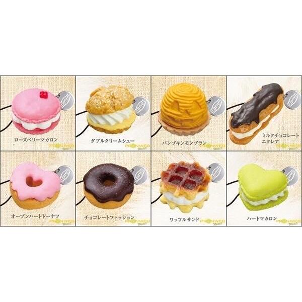 《全新/絕版現貨》日本立頓 lipton 2010年 泡芙 甜點 甜甜圈 馬卡龍 閃電泡芙 蒙布朗 鬆餅 吊飾 食玩