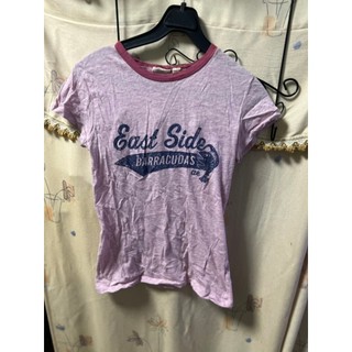 AMERICAN EAGLE QUTEITTERS 美國品牌服飾 流行款 短袖 尺碼：M 女生衣著 上衣 T恤