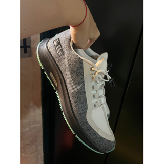 （友託售）二手男鞋-Nike ODYSSEY REACT SHIELD 反光防潑水慢跑鞋 AA1635-100 白灰綠