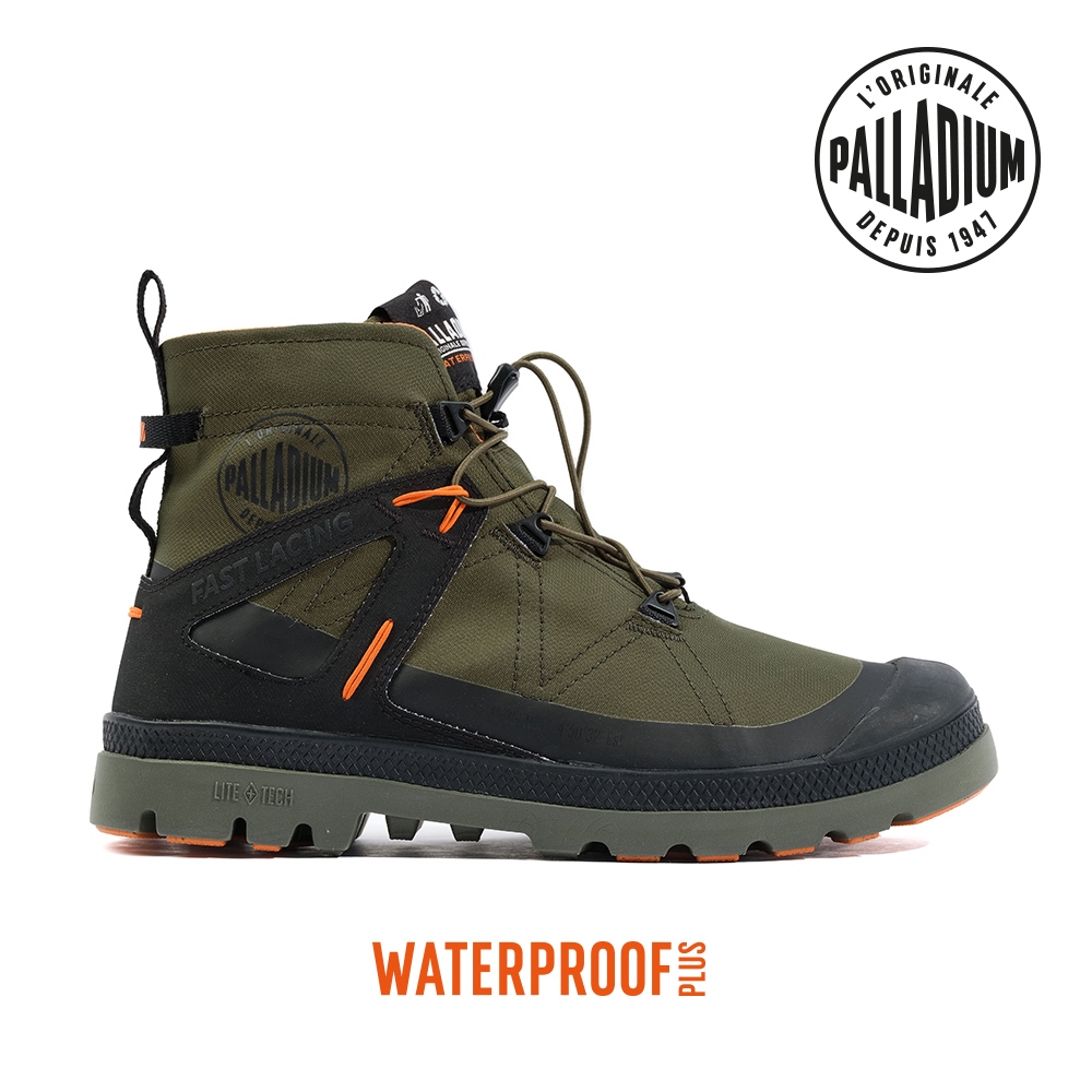 PALLADIUM PAMPA TRAVEL L+ WP+快穿輕量防水靴-男-墨綠