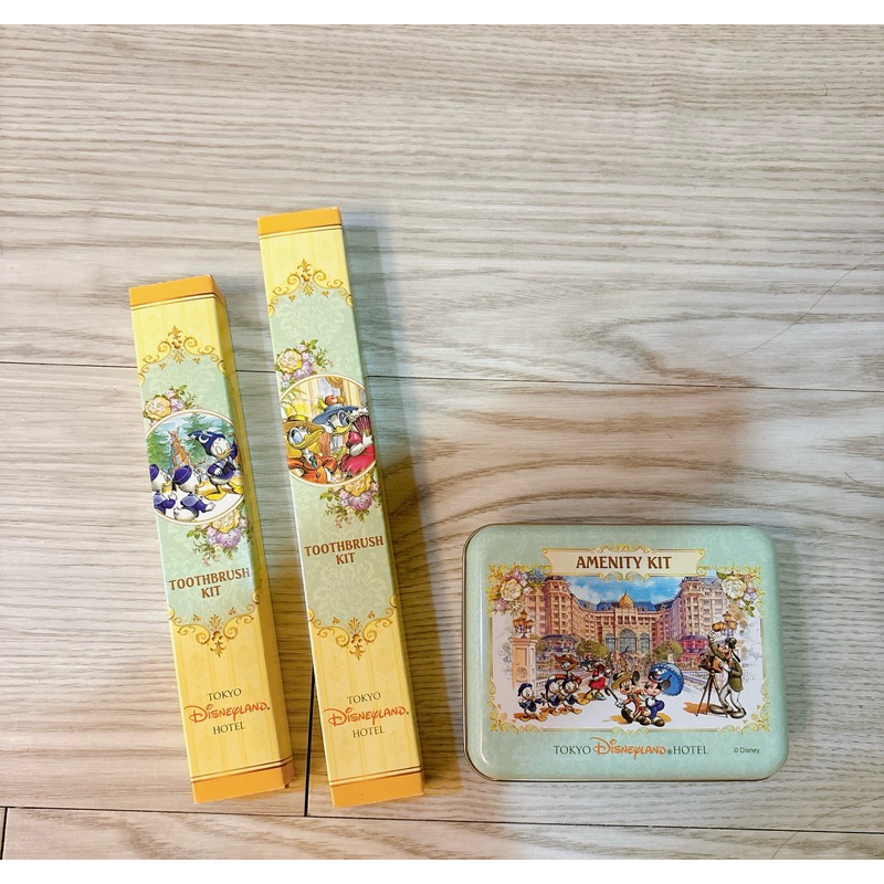 東京迪士尼飯店 備品 牙刷 鐵盒