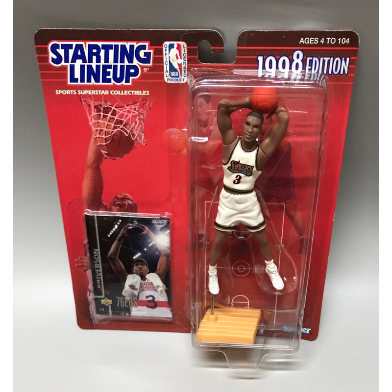 STARTING LINEUP NBA Allen Iverson公仔 76人隊 艾佛森