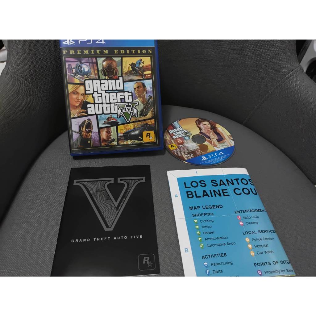 可玩可收藏 遊戲PS4 俠盜獵車手 5 Grand Theft Auto V GTA5 豪華版 中文版