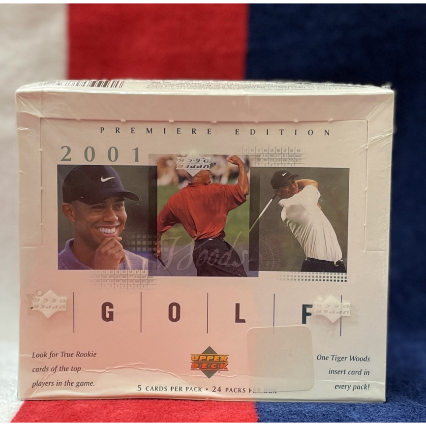 2001 Upper Deck Golf Hobby Box 高爾夫球卡盒 抽老虎伍茲 Tiger Woods RC