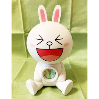 LINE FRIENDS 兔兔時鐘存錢筒 文具 生活用品