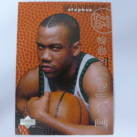 ~Stephon Marbury/馬布瑞~NBA球星/馬大帥.1997年UD RC球皮設計.新人特殊卡