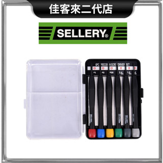 含稅 11-212 膠柄精密起子組 6入 螺絲起子 ABS 鉻鉬鋼 一字 十字 SELLERY 舍樂力