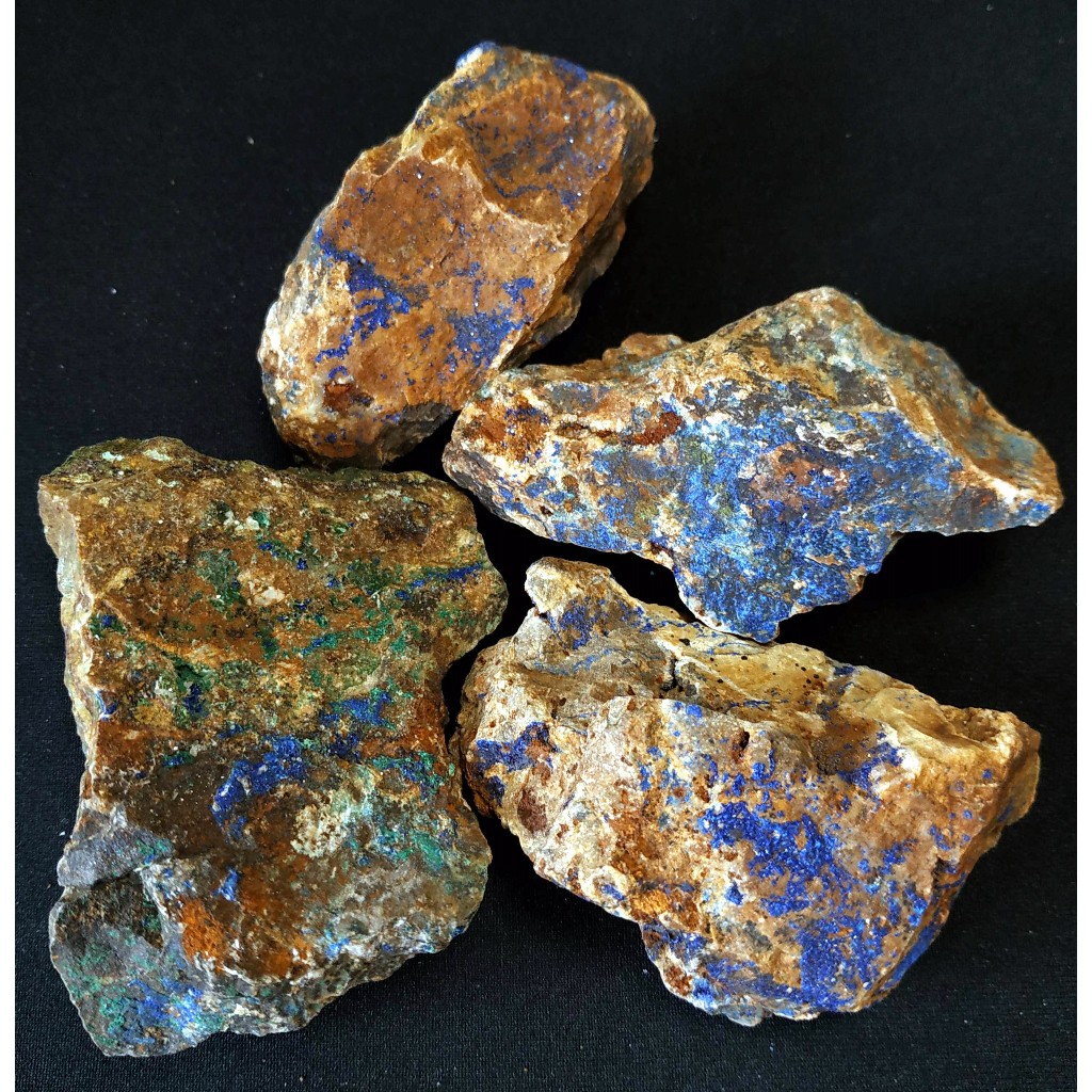 ꒰ঌ藍銅礦孔雀石共生原礦໒꒱· ﾟ藍銅礦 | 孔雀石 | 原礦共生 | 天然礦石 地球科學 | 礦標