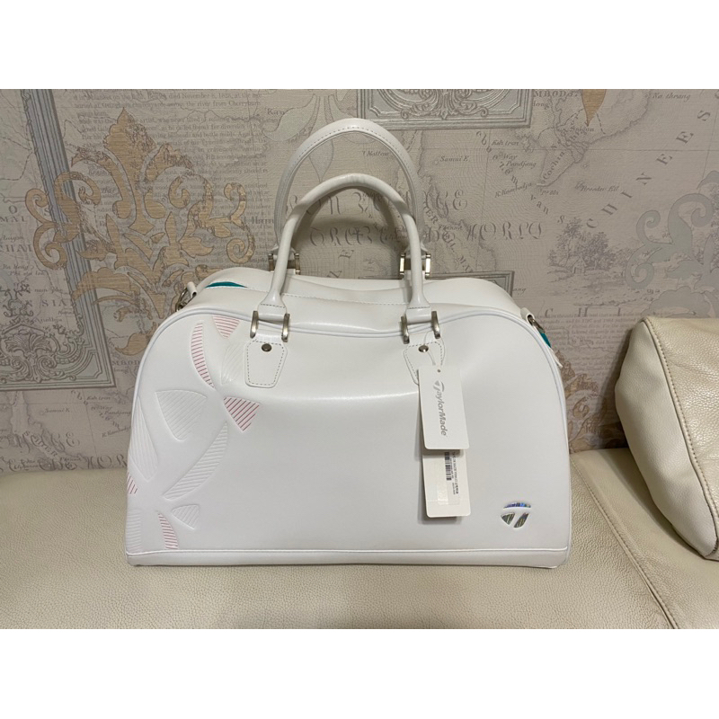 TaylorMade 泰勒梅女用 Gloire Boston Bag 高爾夫衣物袋 白 (JP)